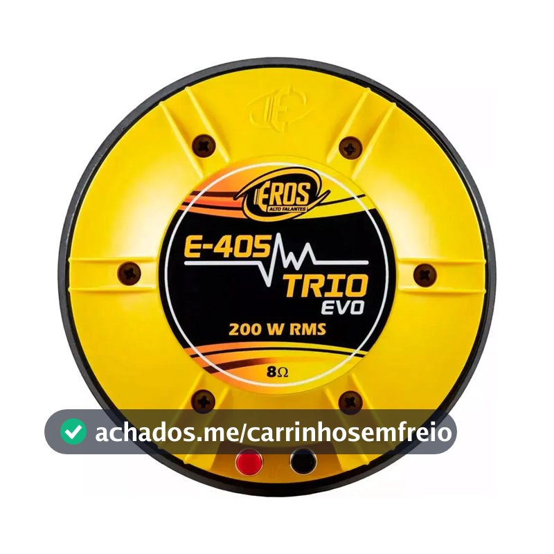 Driver E405 Trio Evo 200wrms 8ohms Fenólico Preto Ou Amarelo