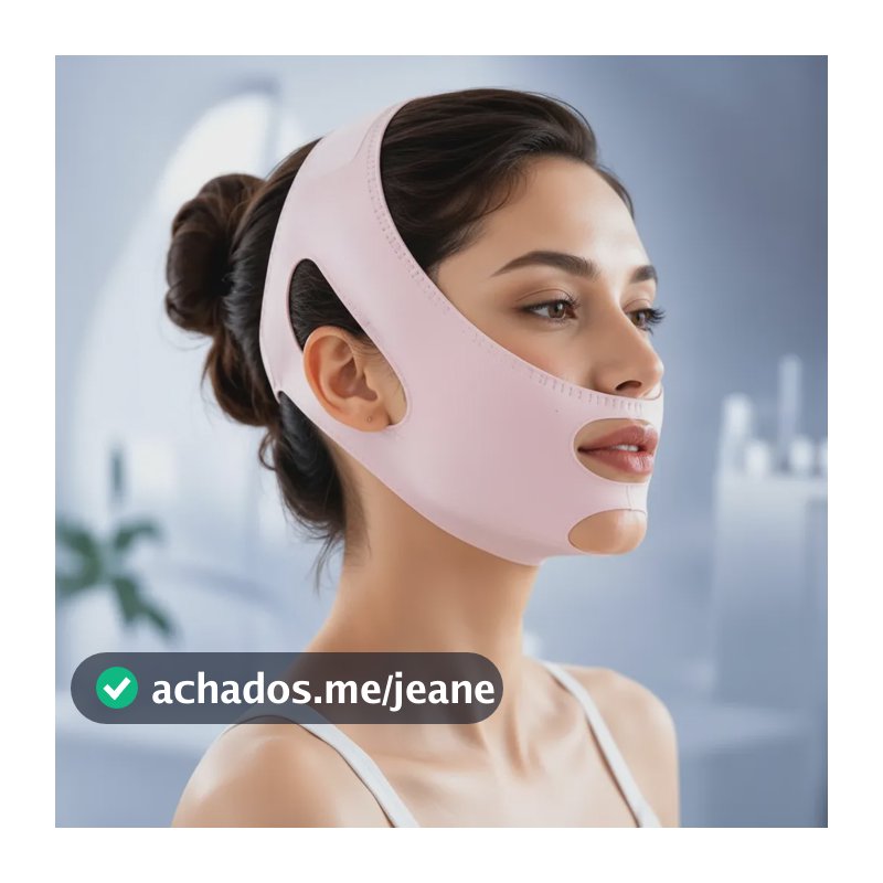 Máscara Modeladora Facial Lifting Rosto Papada Rugas Todo Tipo De Pele