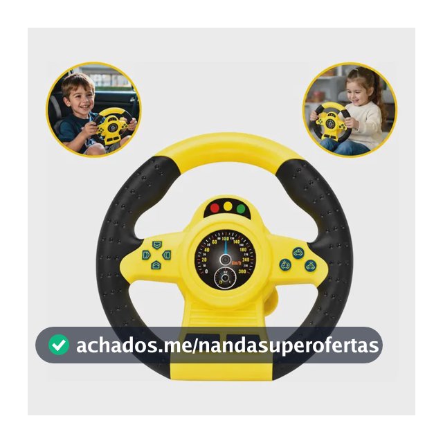 Volante Brinquedo Didatico Musical Gira 360o Sons De Carro