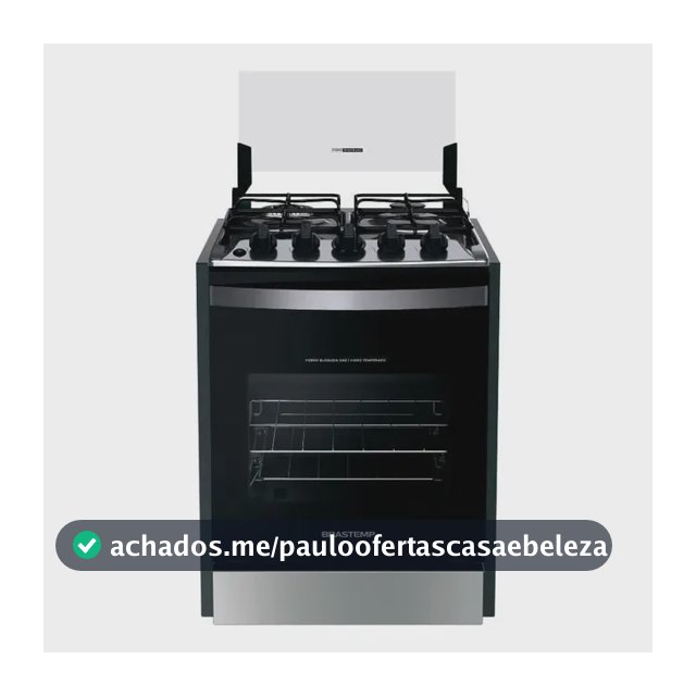 Fogão De Embutir Brastemp 4 Bocas, Chama Dupla Byo4ebr Cor Inox Bivolt