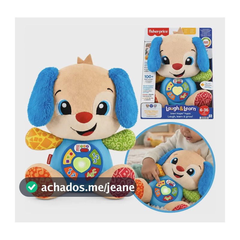 Pelúcia Interativa Cachorrinho Smart Stages Fisher Price