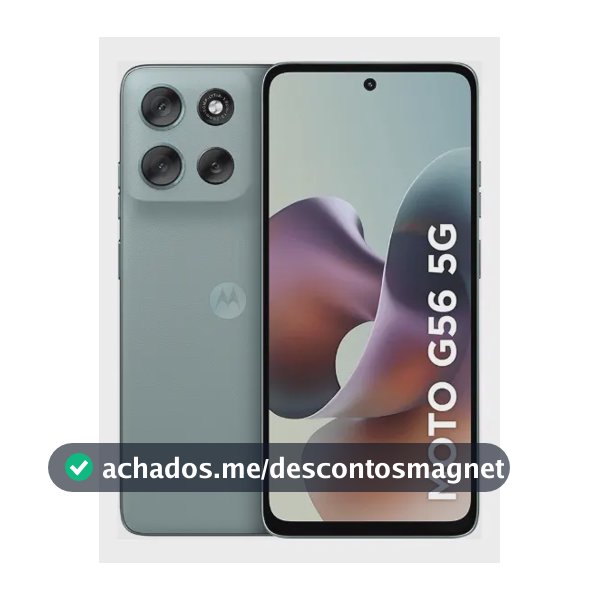Smartphone Motorola Moto G56 5g - 256gb 8gb Ram+8gb Ram Boost, Camera 50mp Sony Lytia 600 Ultrarresistencia Militar e Ip68 + Ip69 - Cinza