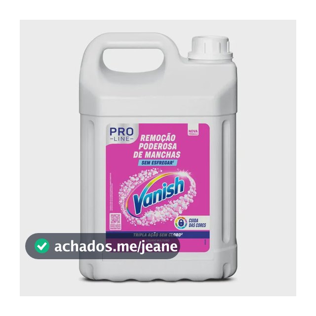 Tira Manchas Vanish Líquido Multiuso para Roupas Coloridas Pro Line 5L