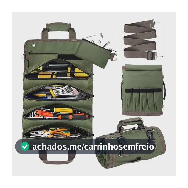 Bolsa Saco De Armazenamento De Ferramentas Rolo Oxford Verde-musgo