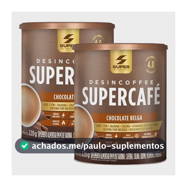 Kit 2un Desincoffee Supercafé Desinchá 220g Chocolate Belga Chocolate Belga