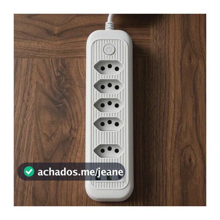 Extensão Elétrica Tomadas Usb Type-c Bivolt 2m Chave Liga Jxb75+2+1