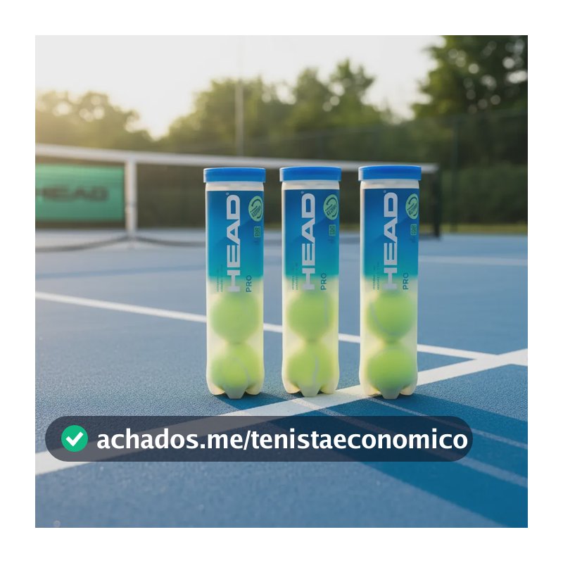 Bola De Tenis Head Pro - Kit Com 3 Tubos De 4 Bolinhas Amarelo