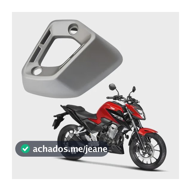 Ponteira Protetor Escapamento Prata Cb300f Twister 2023-2025 Prateado