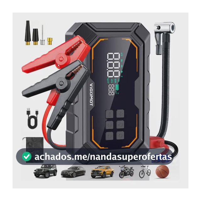 Auxiliar Partida Bateria Compressor Ar Automotivo Vigomot