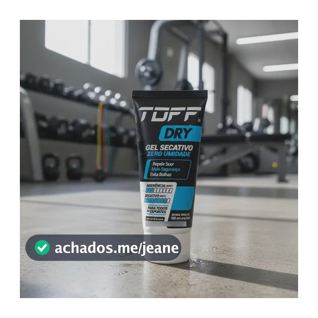 Gel Secativo Para Mãos Grip Pegada Anti Suor Vegano Esportes Gel Toff Dry