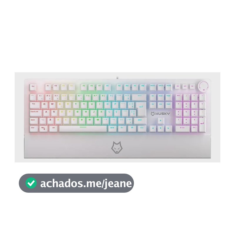 Teclado Mecânico Gamer Husky Anchorage Rgb Gateron Ef Red