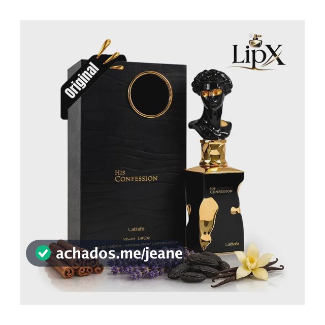 Perfume Árabe His Confession Masculino Original 100ML