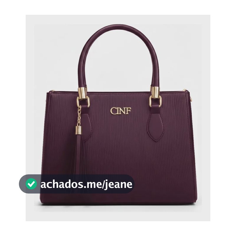 Bolsa Feminina De Ombro Alça De Mão E Transversal De Lado Cor Bordô
