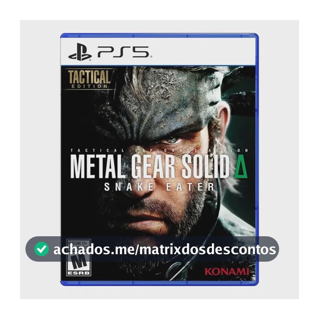 Metal Gear Solid Delta Snake Eater Tactical Ed. Ps5 Fisico
