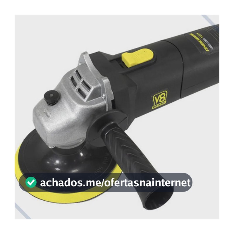 Esmerilhadeira Lixadeira Angular Profissional 720w V8 Brasil Cor Preto / Esmerilhadeira Frequência 60 Hz