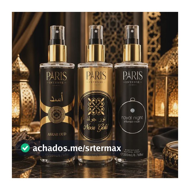 Kit Body Splash Arabe C/3un 200ml Masculino Amadeirado