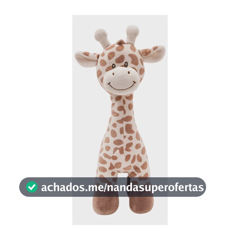 Buba Hora do soninho Girafinha Pelúcia Macia Cor Marrom