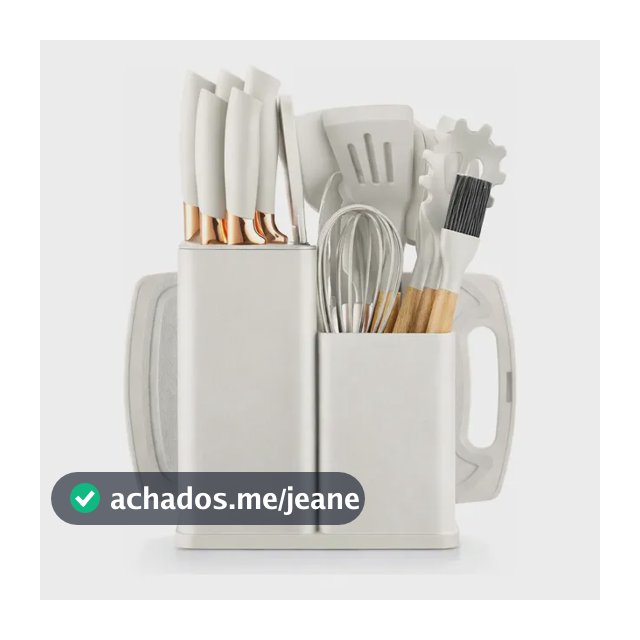 Kit Conjunto 19 Pçs De Utensílios Cozinha Silicone Madeira
