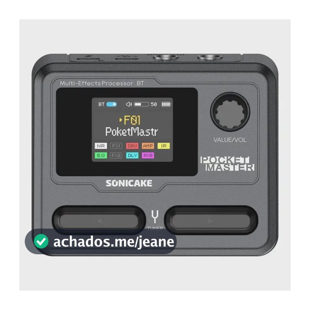 Pedaleira De Guitarra Multiefeito Sonicake Pocket Master - P Preto