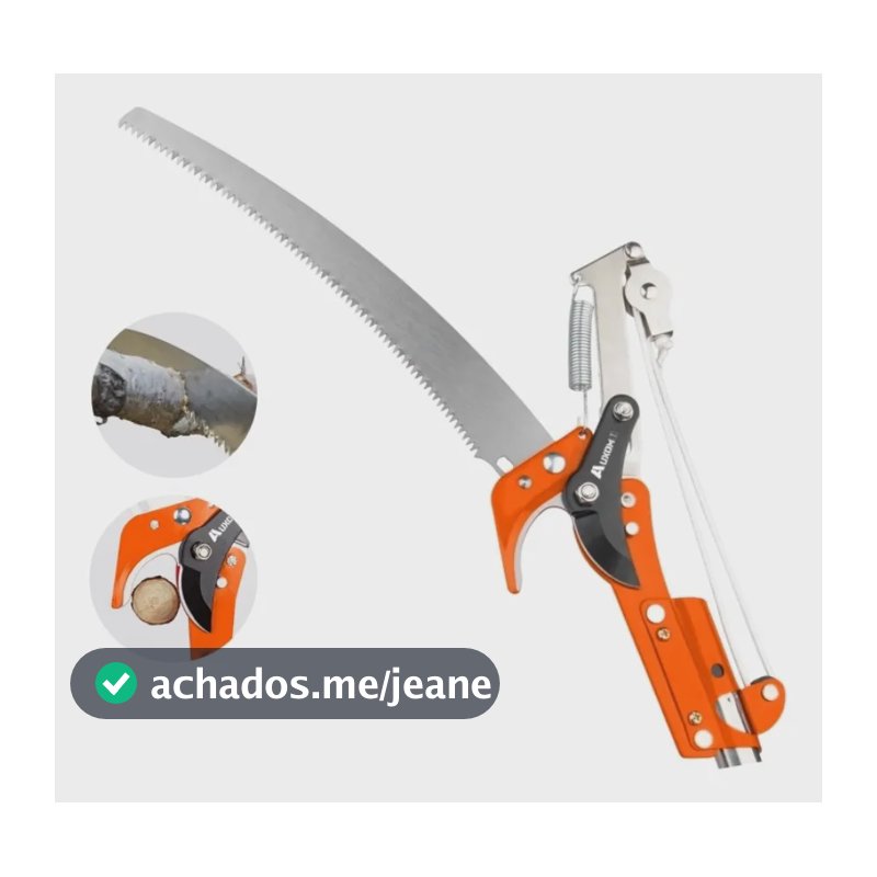Podão Manual Para Galhos 54cm Em Aço Profissional Laranja