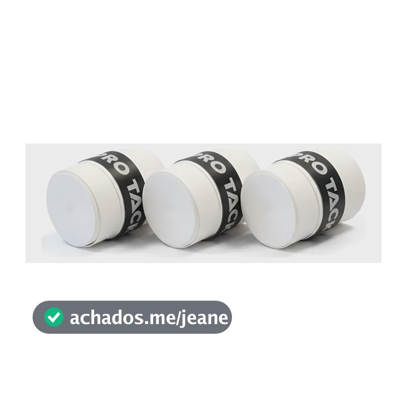 Overgrip Ama Sports Pro Tack Raquete Branco 3 Unidades Branco
