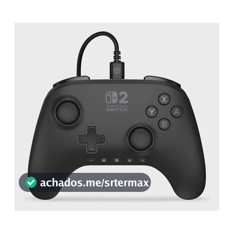 Controlador com fio Advantage - Interruptor de controle com fio 2 cores preto
