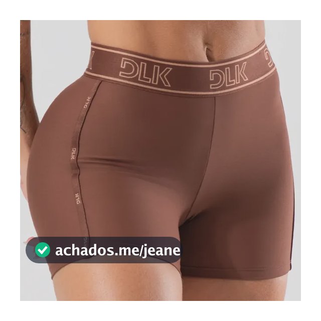 Short Fitness Feminino Com Elásticos Activity Dlk