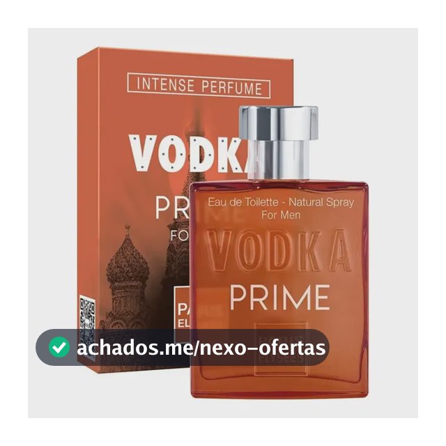 Perfume Vodka Prime Paris Elysees Masculino Intense 100ml