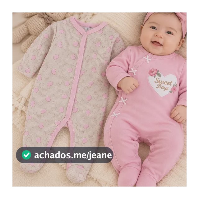 Macacão De Pijama De Algodão Rosa Com Pés Para Bebê Menina,2