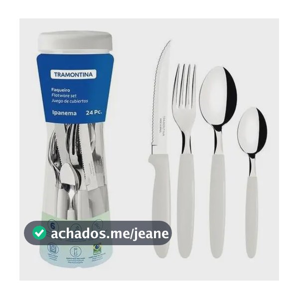 Faqueiro Tramontina Ipanema 24 peças Branco 23399/891