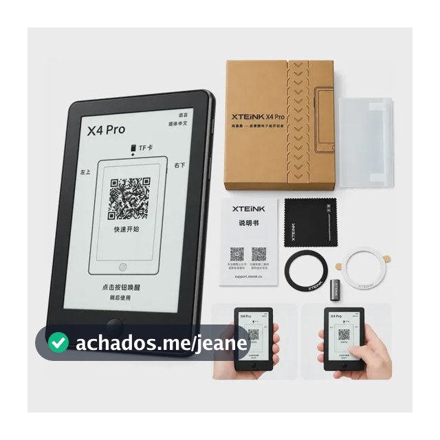 Leitor Eletrônico Ultraleve Oficial Acessível Xteink X4 Pro