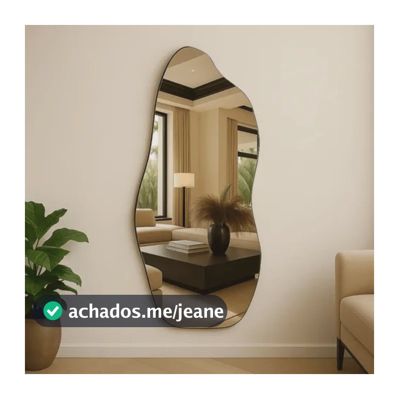 Espelho Corpo Inteiro Organico 90x40 Quarto Pinterest Grande Orgânico - Suporte