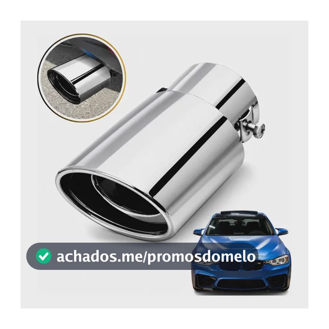 Ponteira Universal Escapamento Cromada Esportivo Acessorios