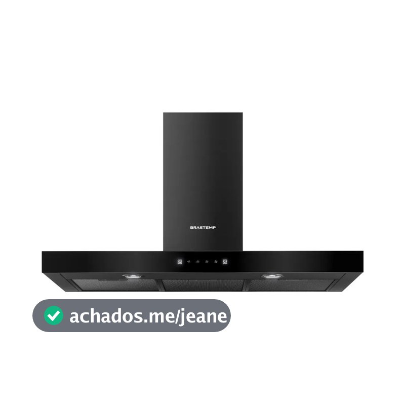 Coifa Brastemp Inox 5 E 6 Bocas Com Timer Autodesligamento Preto 127v