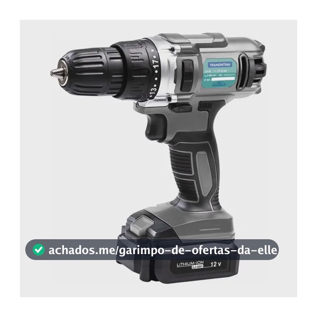 Parafusadeira E Furadeira Tramontina À Bateria Cor Cinza Frequência Li-ion – 1300 mAh