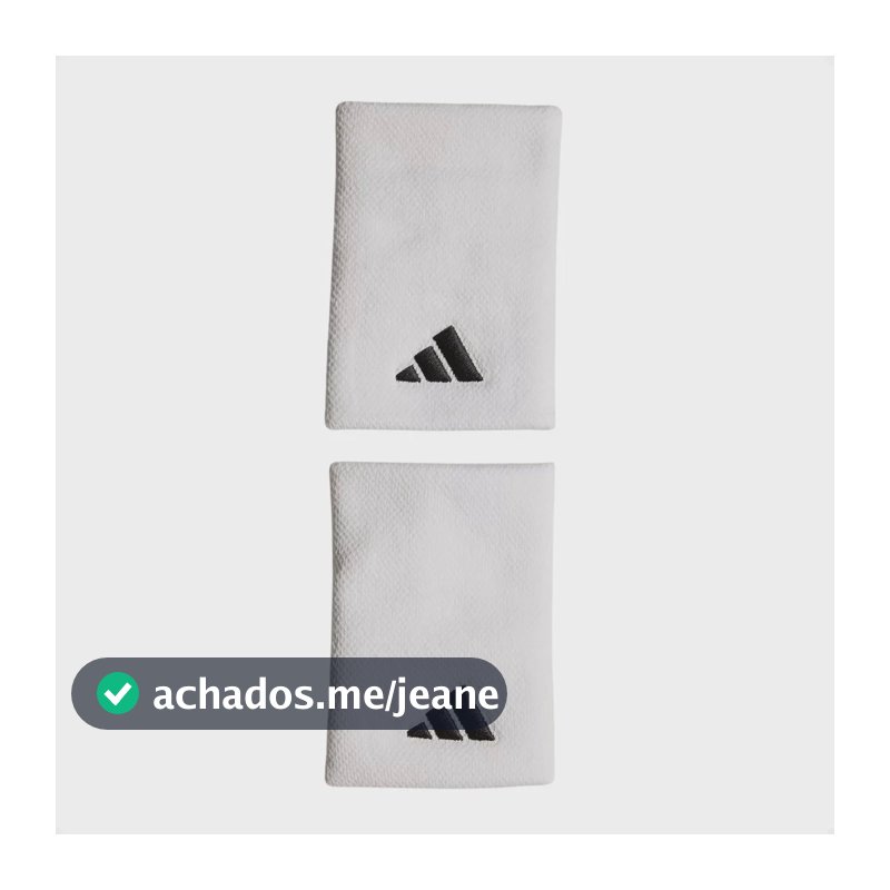 Munhequeira adidas Grande Branca E Preta Par