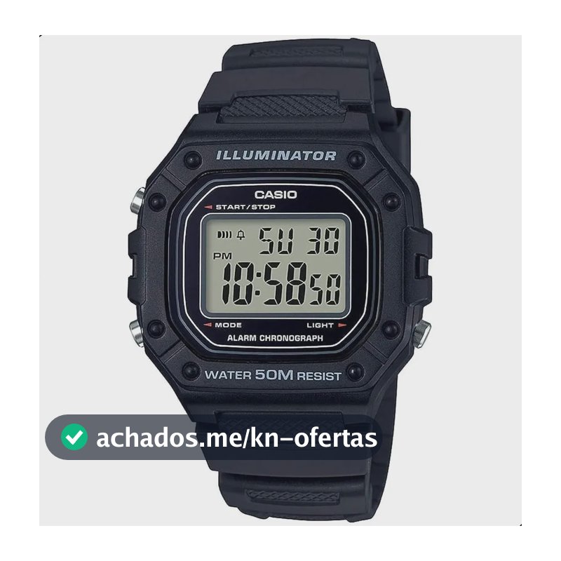 Relógio De Pulso Casio Youth W-218H-1AV