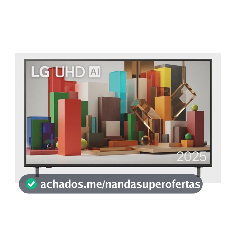 Smart TV Profissional 4K 50" LG UHD 50AU801 Processador α7 AI Ger8 Super Upscaling Google Cast Alexa Integrado Controle AI Smart Magic WebOS 25