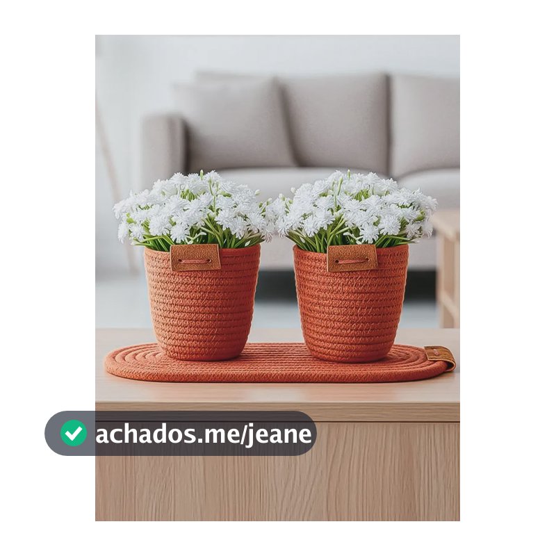 Flor Mosquitinho Vaso Decorativo Arranjo Boho Chic Para Sala Terracota