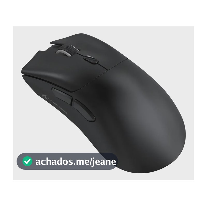 Mouse Gamer Sem Fio Bluetooth Attack Shark 18000 Dpi R1 Preto