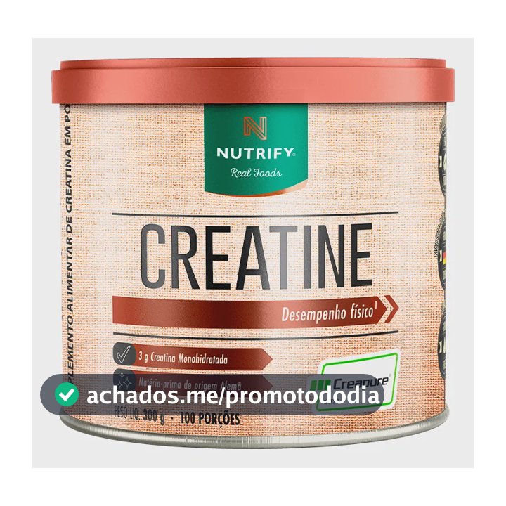 Creatine Monohidratada Creapure 300g Nutrify Neutro