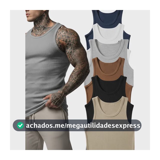 Kit 6 Regata Modelo Americano Canelada Premium Masculina