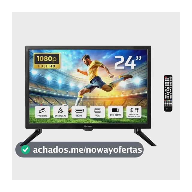 Tv-Monitor Fmaxx Ft24'' Led Full HD Cor Preto