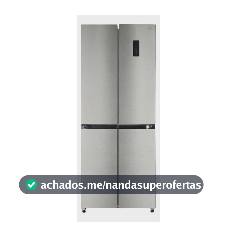 Geladeira Refrigerador Hq Multidoor 426l Inox Hq-426mdff Inox