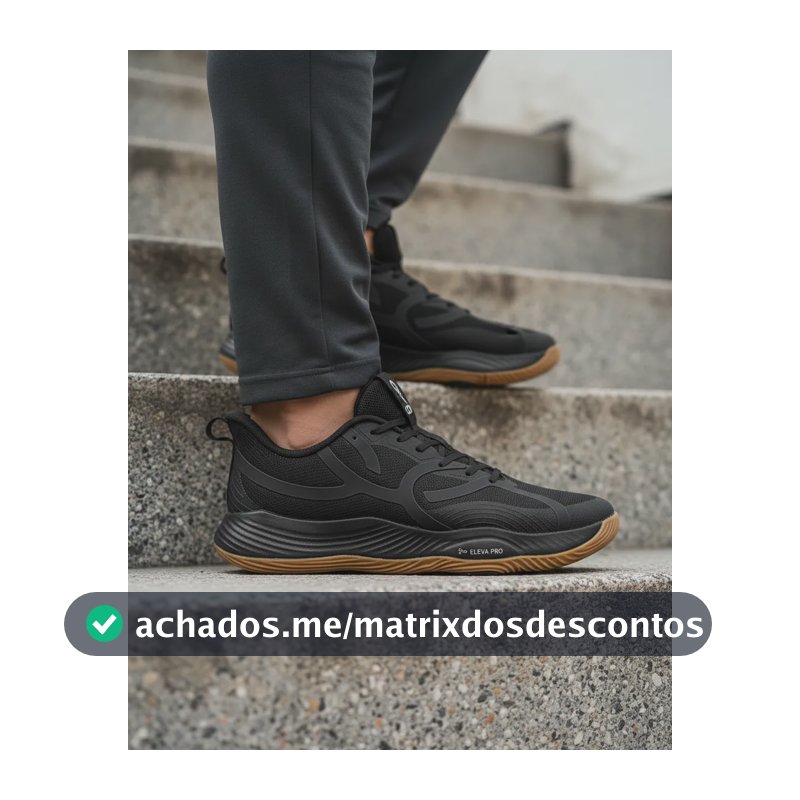 Tênis Olympikus Qu4dra 2 Masculino Preto 41 Br