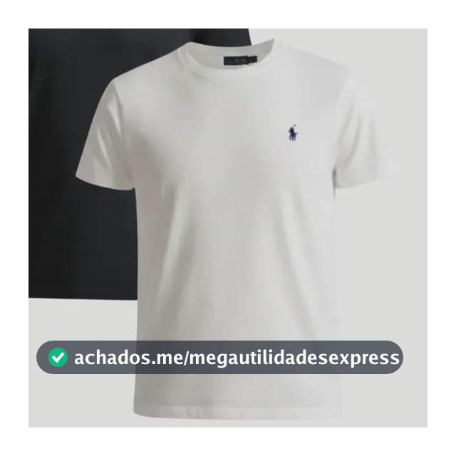Kit Camisetas Ralph Lauren 2un Slim Fit Preta/branca