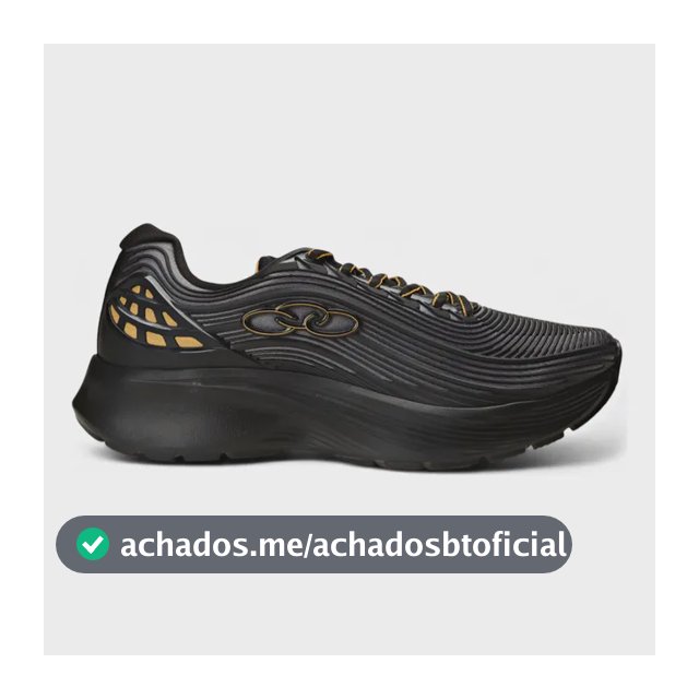 Tênis Esportivo Masculino Fluir Olympikus Preto/chumbo Liso 42 Br