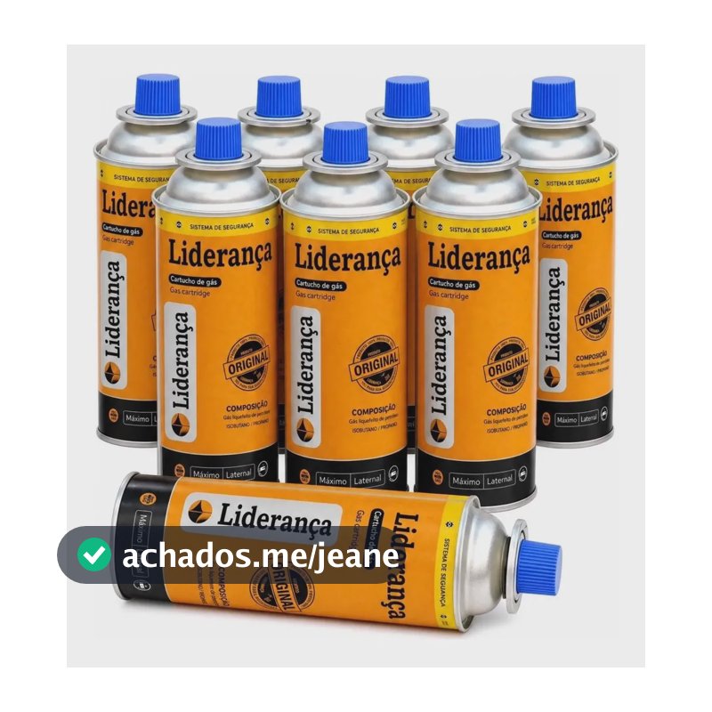Refil Fogareiro E Maçarico Portátil 227g Liderança Kit 8 Refil