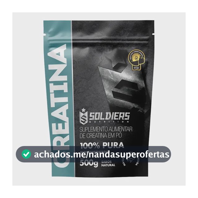 Creatina Soldiers Nutrition em pó Sem sabor x 500g