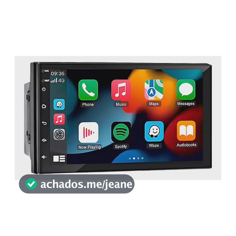 Multimidia Universal 7' 2din Android 13 Carplay Android Auto Preto